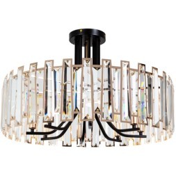 Люстра хрустальная Arte Lamp A1028PL-8BK Amber под лампы 8xE14 40W