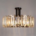 Люстра хрустальная Arte Lamp A1028PL-8BK Amber под лампы 8xE14 40W