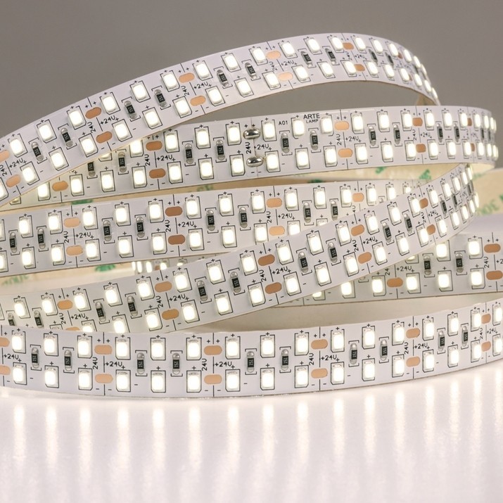 A2424015-01-3K Светодиодная лента 24В 20Вт/м 2200Лм/м 3000К CRI 90+ 15мм SMD2835 240шт/м 5м IP20