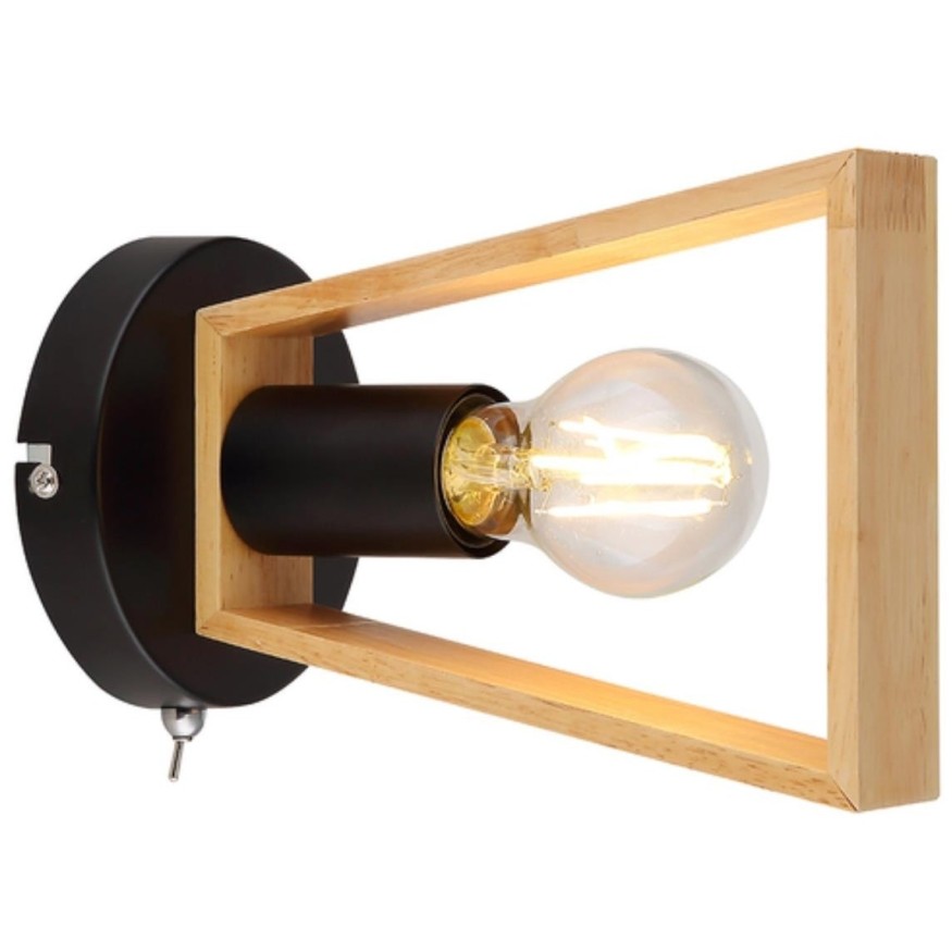 Бра с выключателем Brussels A8030AP-1BK