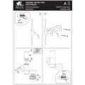Уличный настенный светильник с лампами GU10+GX53 и защитой IP54 Arte Lamp BUDAPEST A2360AL-2BK