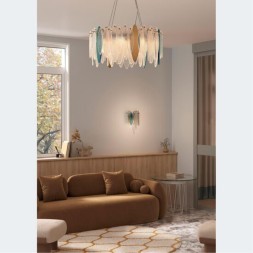 Бронзовая подвесная люстра с 8 лампами Е14 Divinare AMELIE 6002/01 SP-8