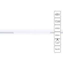 Магнитный трековый светильник Arte Lamp LINEA A4633PL-1WH