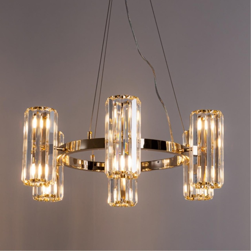 Люстра хрустальная Arte Lamp A1049SP-12GO SANTORINI под лампы 12xG9 40W