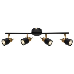 Спот потолочный Arte Lamp A1906PL-4BK ALMACH под лампы 4xGU10 50W
