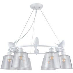 Люстра подвесная Arte Lamp A4289LM-6WH PASSERO под лампы 6xE27 40W