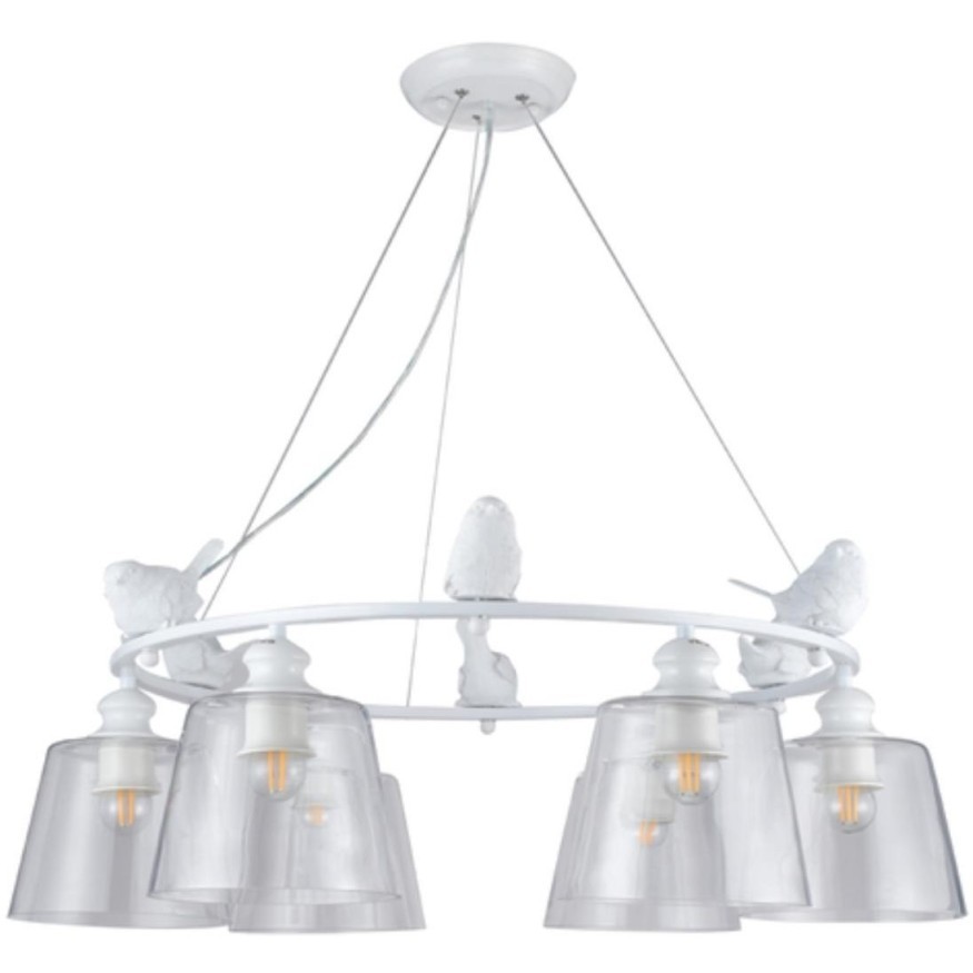 Люстра подвесная Arte Lamp A4289LM-6WH PASSERO под лампы 6xE27 40W