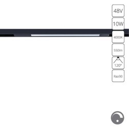 Магнитный трековый светильник LED 4000K 550Lm Arte Lamp OPTIMA 0.1-10V A7473PL-1BK