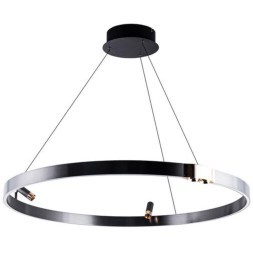 Подвесная черная светодиодная люстра-кольцо 80см 38Вт 914лм 3000К Arte Lamp CESARE A1993SP-38BK