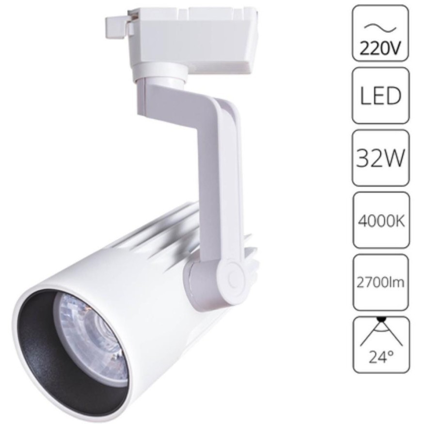 Трековый светильник Arte Lamp WALES A1632PL-1WH