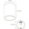 Уличный потолочный светильник LED 2700/3400/4000 1350 Lm Arte Lamp TORCULAR A1313PF-1BK
