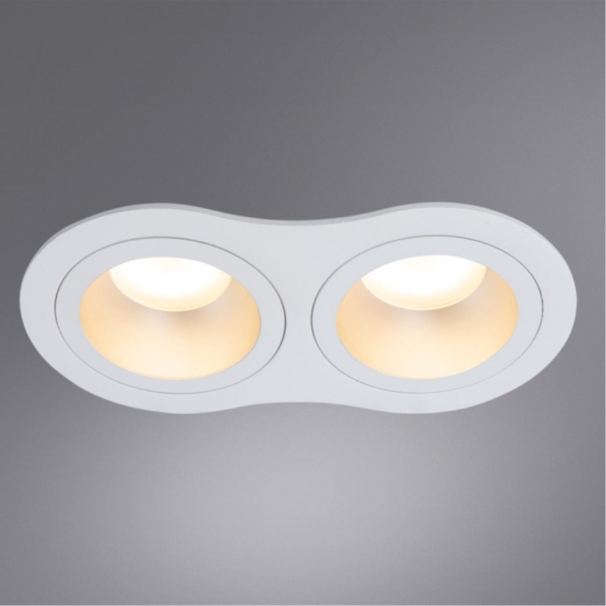 Встраиваемый светильник Arte Lamp A2161PL-2WH ALKES под лампы 2xGU10 50W