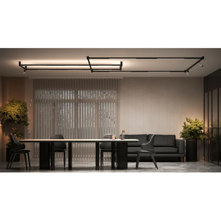 Магнитный трековый светильник LED 3000K 550Lm Arte Lamp OPTIMA 0.1-10V A7493PL-1BK