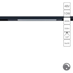 Магнитный трековый светильник LED 3000K 550Lm Arte Lamp OPTIMA 0.1-10V A7493PL-1BK