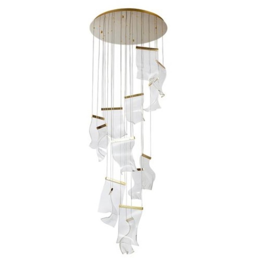 Каскадная люстра Arte lamp GRAPPOLO A2283SP-14GO