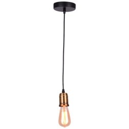 Подвесной светильник цилиндр Arte Lamp A4290SP-1BK MAZZETTO под лампу 1xE27 40W