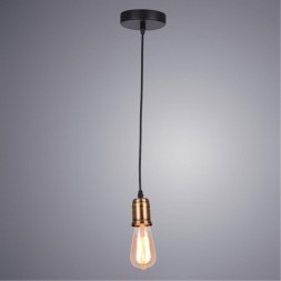 Подвесной светильник цилиндр Arte Lamp A4290SP-1BK MAZZETTO под лампу 1xE27 40W