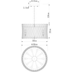 Подвесная люстра Divinare BIVARA 7567/18 SP-10