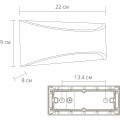 Фасадный светильник LED 2700/3400/4000 220Lm Arte Lamp DINO A8288AL-1BK