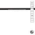 Магнитный трековый светильник LED 3000K 850Lm Arte Lamp OPTIMA 0.1-10V A7496PL-1BK