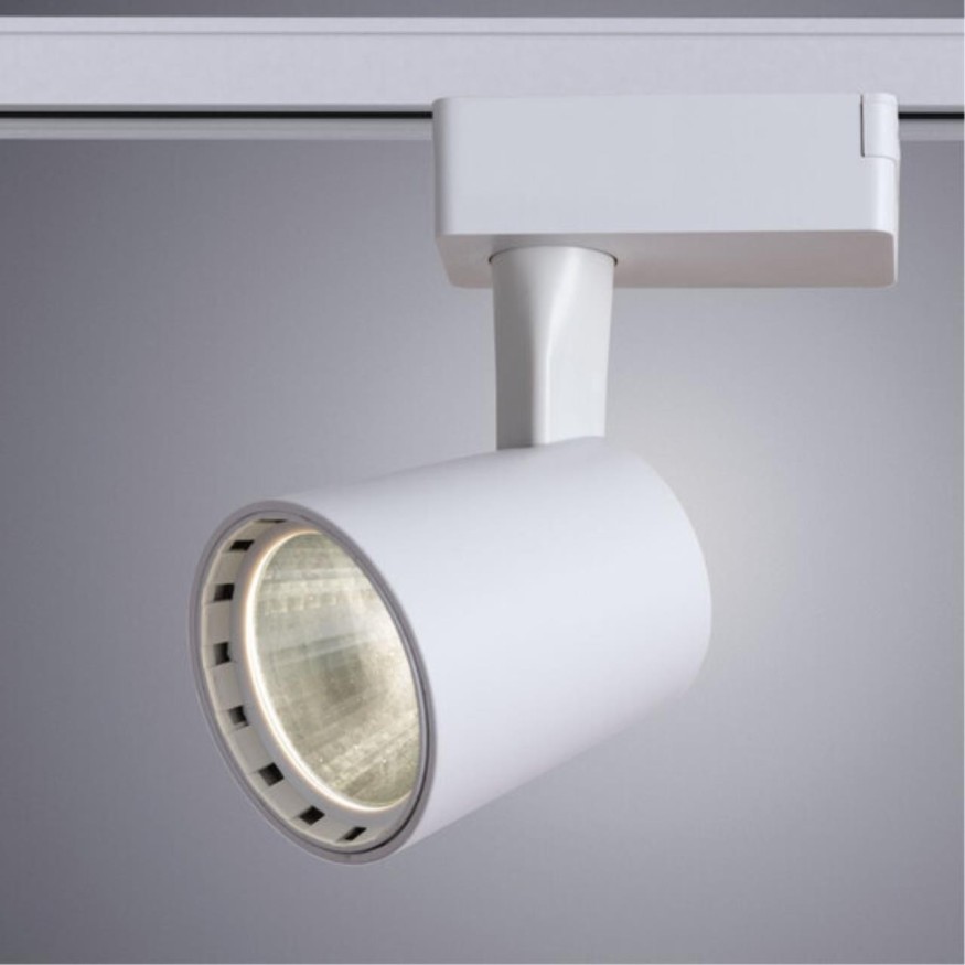 Однофазный двужильный светодиодный трековый светильник Arte Lamp A2315PL-1WH ATILLO 4000К 1350Лм CRI85+ 36° 15Вт