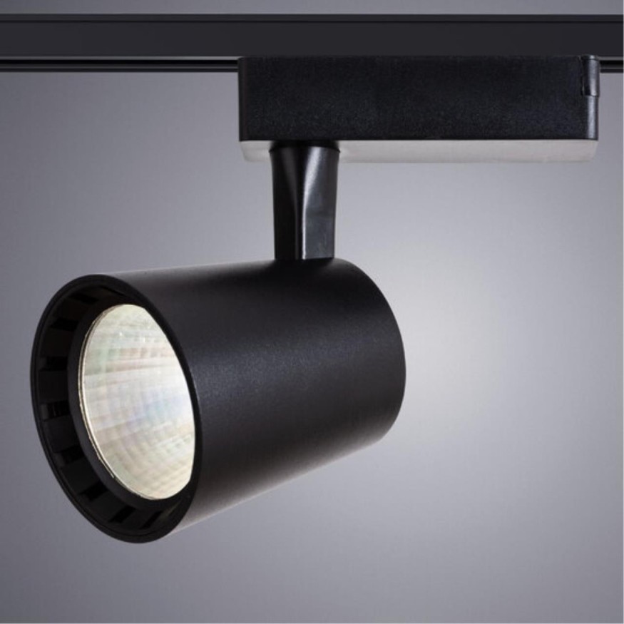 Однофазный двужильный светодиодный трековый светильник Arte Lamp A2324PL-1BK ATILLO 4000К 2200Лм CRI85+ 36° 24Вт