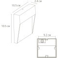 Подсветка для лестниц LED 2700/3400/4000 160 Lm Arte Lamp PIAZZA A3224AL-1BK
