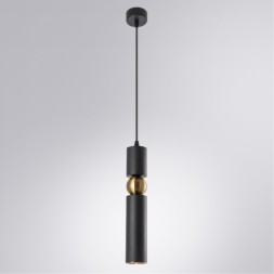 Подвесной светильник цилиндр Arte Lamp A3162SP-1BK RAN под лампу 1xGU10 50W