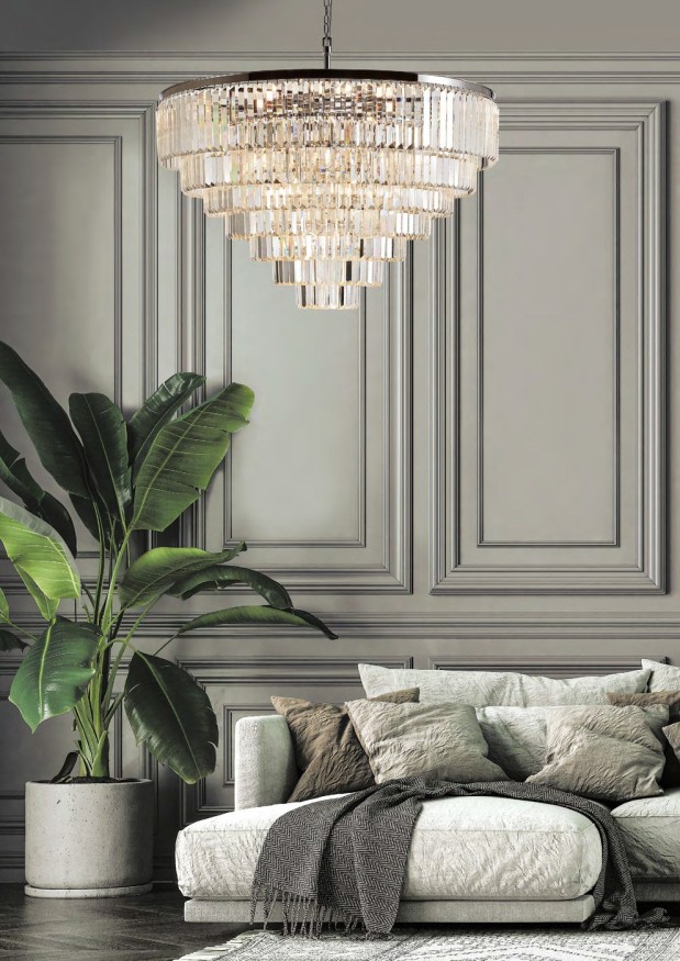 Люстра хрустальная Divinare 3001/02 LM-25 Nova под лампы E14 40W