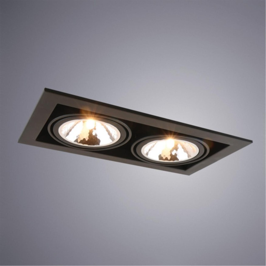 Встраиваемый светильник Arte Lamp A5949PL-2BK CARDANI SEMPLICE под лампы 2xG9 40W