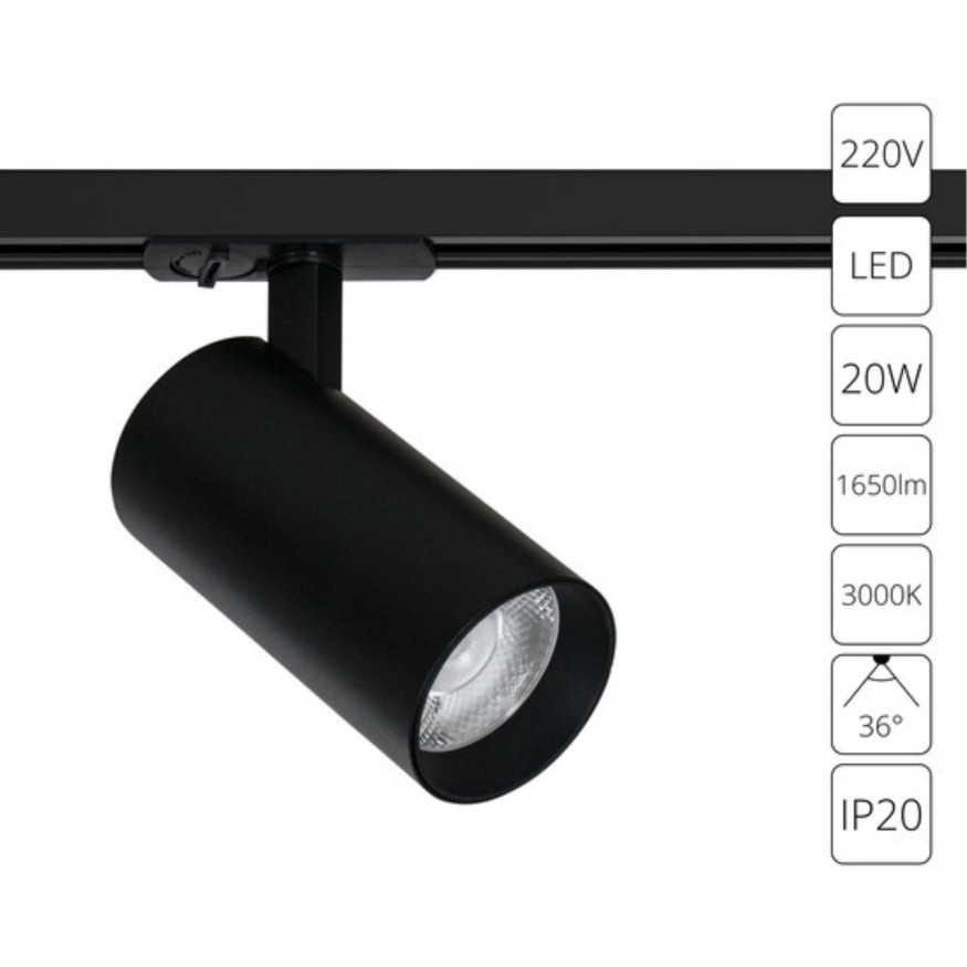 Трековый светильник Arte Lamp BENE A1937PL-1BK