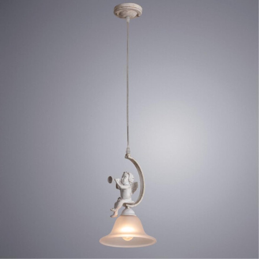Подвесной светильник с 1 плафоном Arte Lamp A1133SP-1WG AMUR под лампу 1xE14 60W