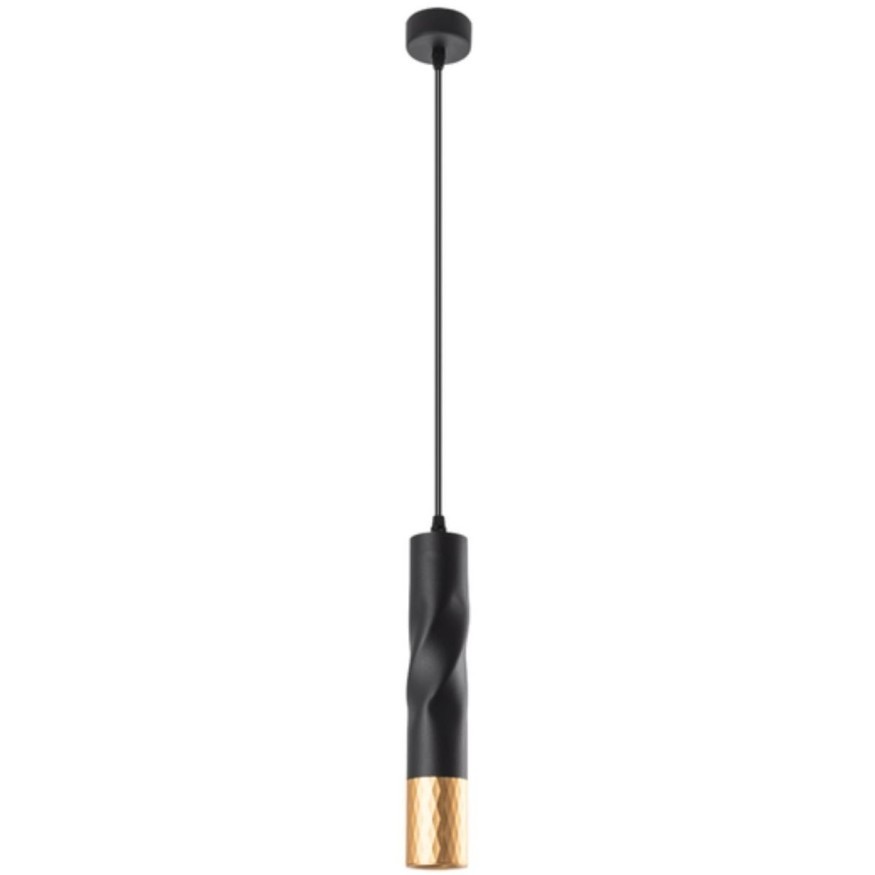 Подвесной светильник цилиндр Arte Lamp A3280SP-1BK SADR под лампу 1xGU10 50W