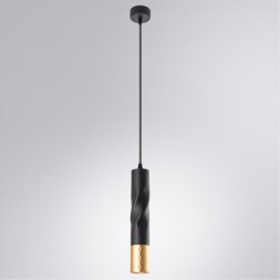 Подвесной светильник цилиндр Arte Lamp A3280SP-1BK SADR под лампу 1xGU10 50W