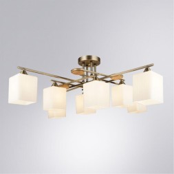 Потолочная люстра с 8 стеклянными плафонами под лампы цоколя E27 Arte Lamp LARGO A4497PL-8AB