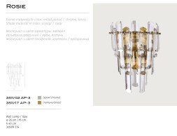 Бра Divinare 3511/02 AP-3 ROSIE под лампы 3xE14 60W