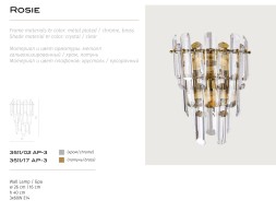 Бра Divinare 3511/02 AP-3 ROSIE под лампы 3xE14 60W