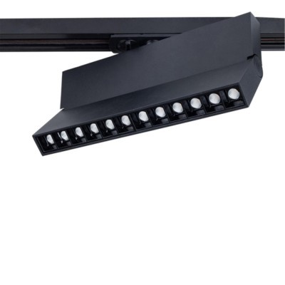 Однофазный двужильный светодиодный трековый светильник Arte Lamp A4573PL-1BK FLASH 3000К 750Лм CRI90+ 24° 12Вт