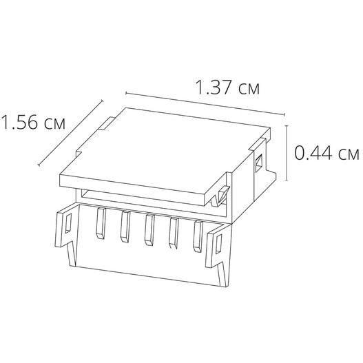 Коннектор (5 шт) токопроводящий для 12мм светодиодной RGBW ленты Arte Lamp STRIP-ACCESSORIES A32-12-RGBW