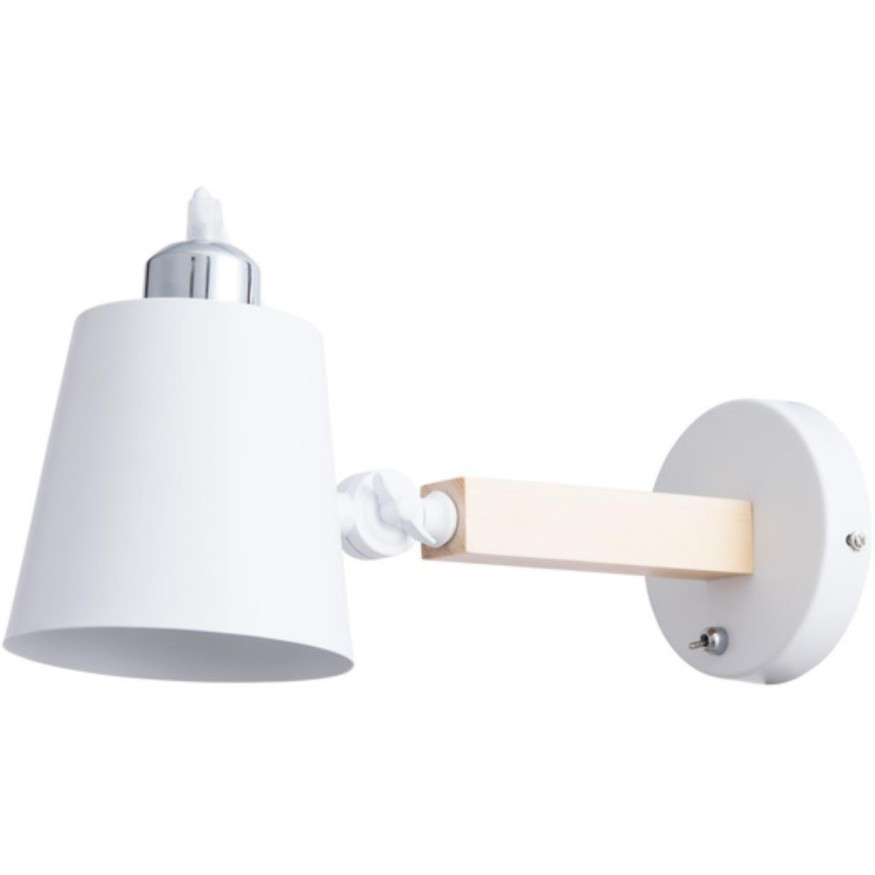 Бра Arte Lamp A7141AP-1WH OSCAR под лампу 1xE27 40W