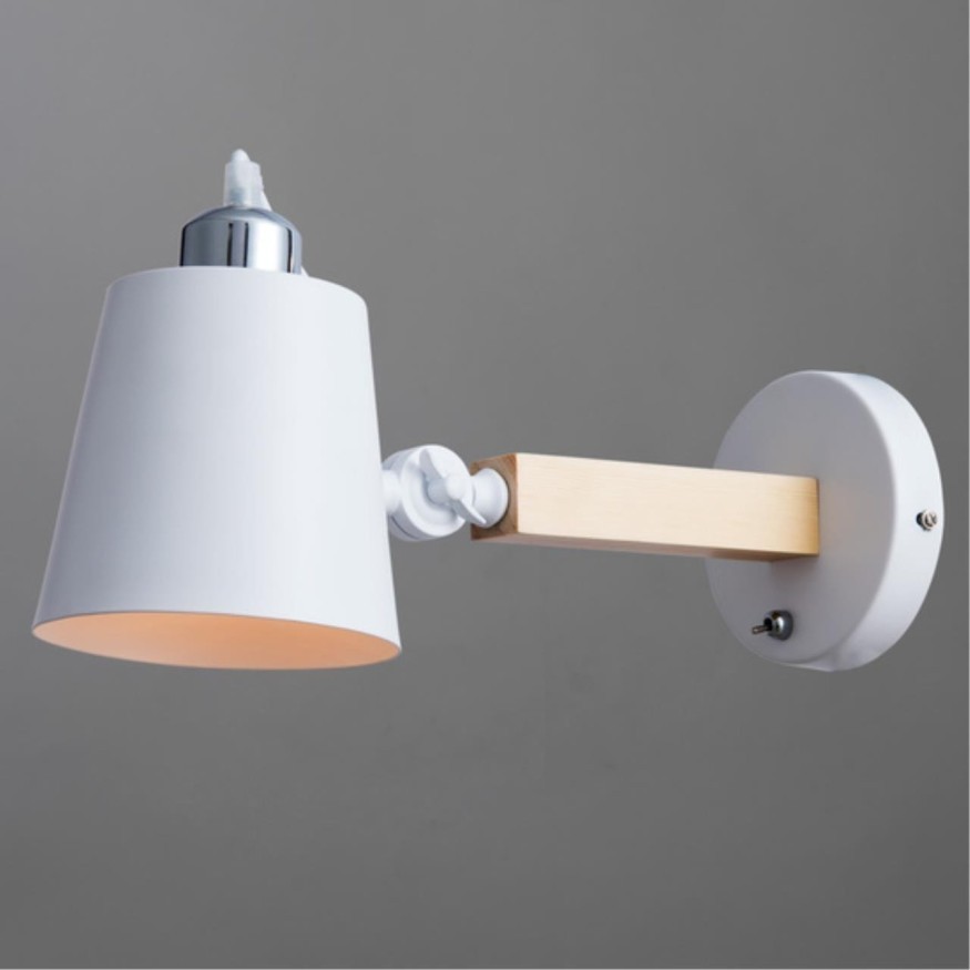 Бра Arte Lamp A7141AP-1WH OSCAR под лампу 1xE27 40W