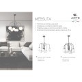 Люстра на штанге Arte Lamp MEBSUTA A1675LM-6BK