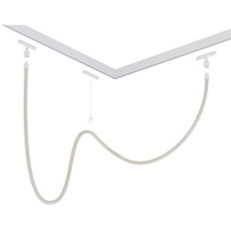 Магнитный гибкий трековый неон 5м белый металл Arte Lamp Loop A4911PL-1WH