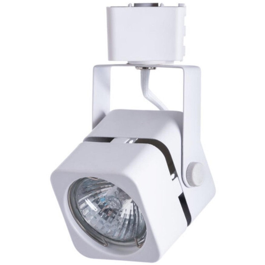 Однофазный двужильный трековый светильник Arte Lamp A1315PL-1WH MISAM под сменную лампу GU10