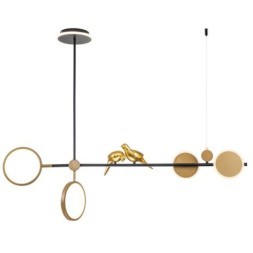 Люстра на штанге Arte Lamp TOLIMAN A2613SP-4BK