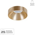 Arte Lamp A1240PL-1SG Светильник потолочный встраиваемый серии RAMO для ламп или модулей MR16 (GU10) диаметр 85 мм, общая высота 48мм, врезной диаметр 70 мм, матовое золото IP20 (высота встр. при исп. LED модулей от 35 мм)