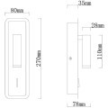 A1990AP-3BK Бра светодиодная с выключателем на корпусе LED IP20 150Lm Ra80 220V Arte Lamp 