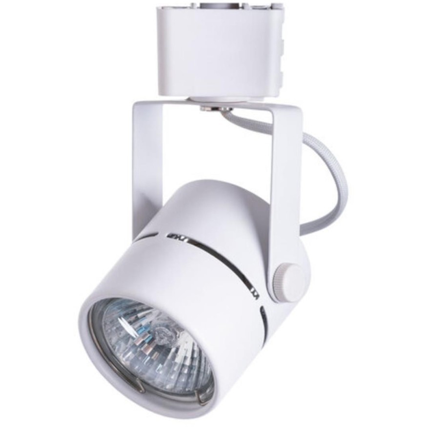 Однофазный двужильный трековый светильник Arte Lamp A1311PL-1WH MIZAR под сменную лампу GU10