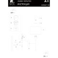 A4090AP-1BK Бра без выключателя, с черно-бронзовым основанием и белым плафоном под лампу Е27 Arte Lamp JAMIE