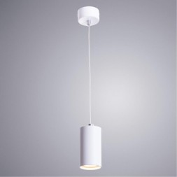Подвесной светильник цилиндр Arte Lamp A1516SP-1WH CANOPUS под лампу 1xGU10 35W